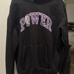 Inaka Power Black and Purple Graphic Hoodie